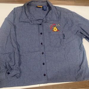 3/4 sleeve length Winnie the Pooh Button Up.